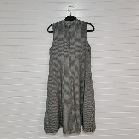 Soft Surroundings Long Linen Midi Peplum Hem Size Small Oversized Lagenlook Boho - Picture 2 of 7